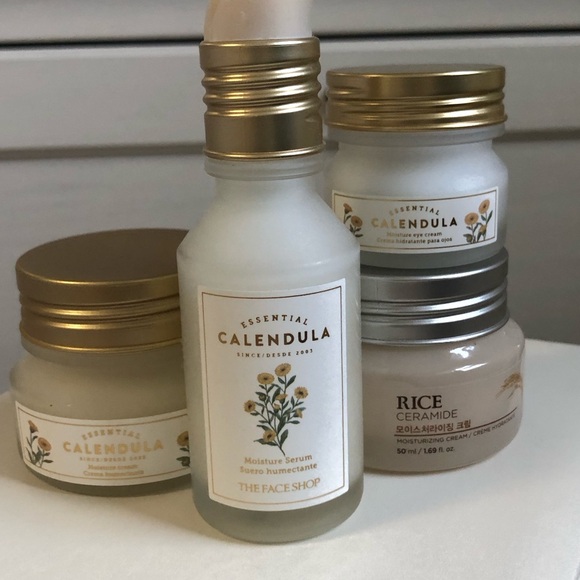 Other - 4 Piece Korean Skincare The Face Shop Calendula and Rice Ceramide Skincare Set